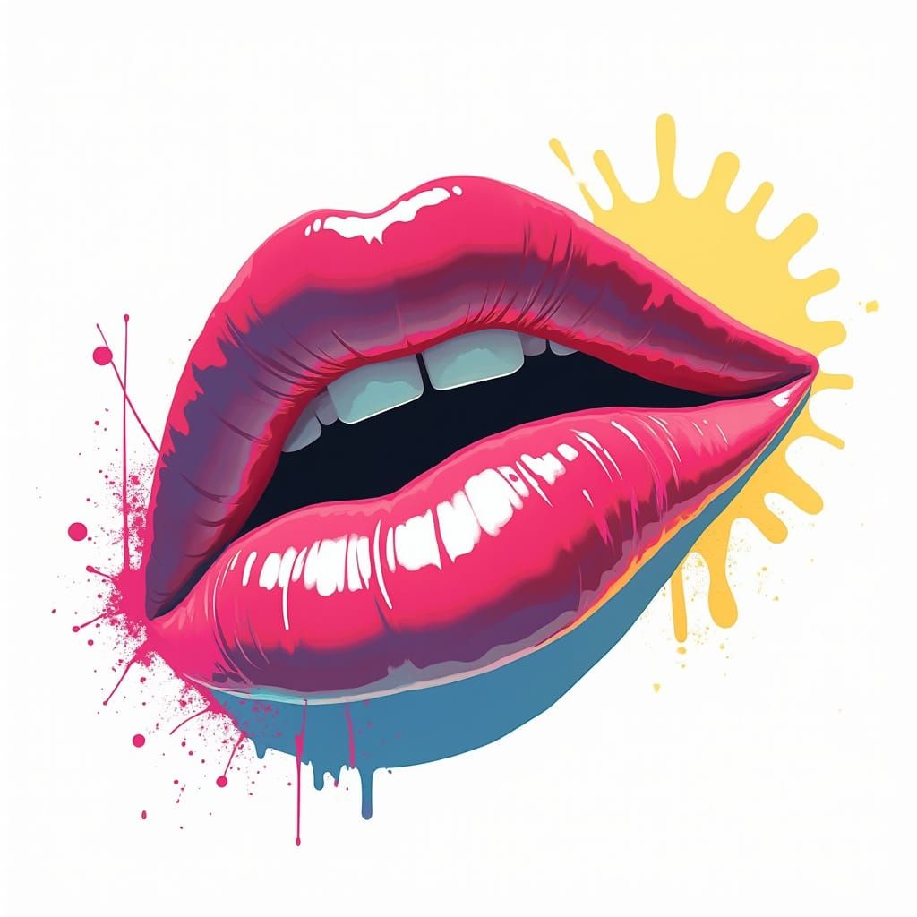 Bold Lipstick Stain in Vibrant Triadic Colors