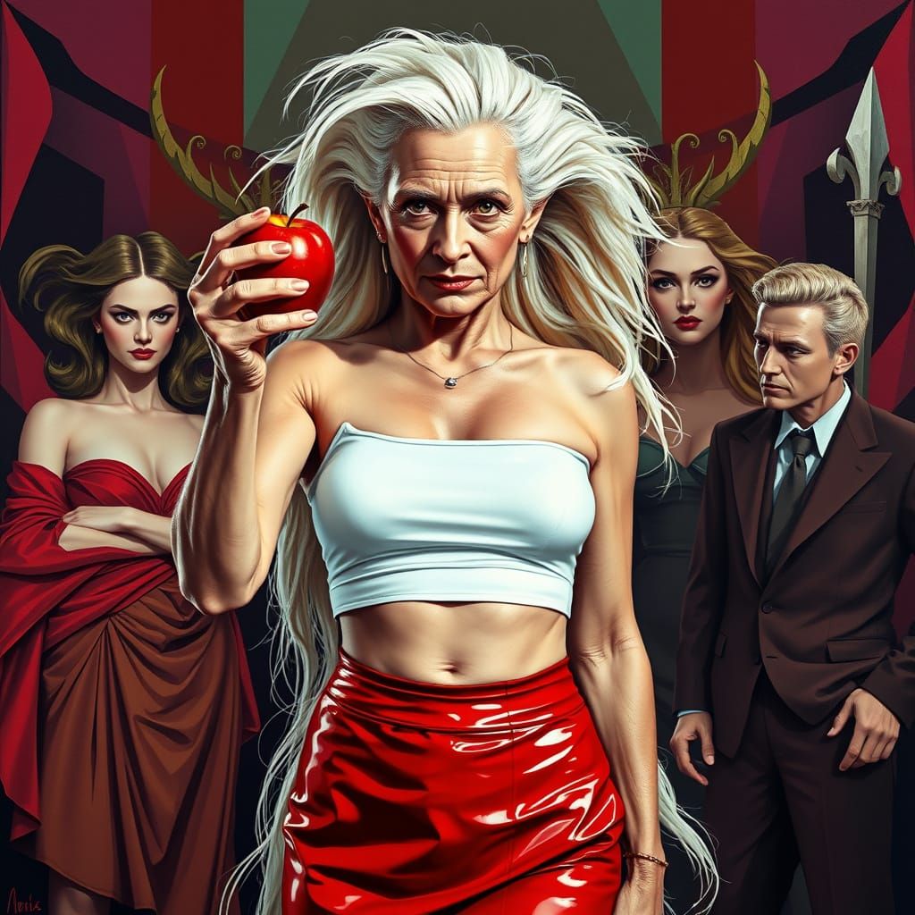 Mature Beauty Triumphs in Cubist-Neo-Cubist Style