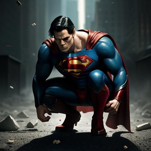 Superman's Littering Guilt: A Cinematic Portrait