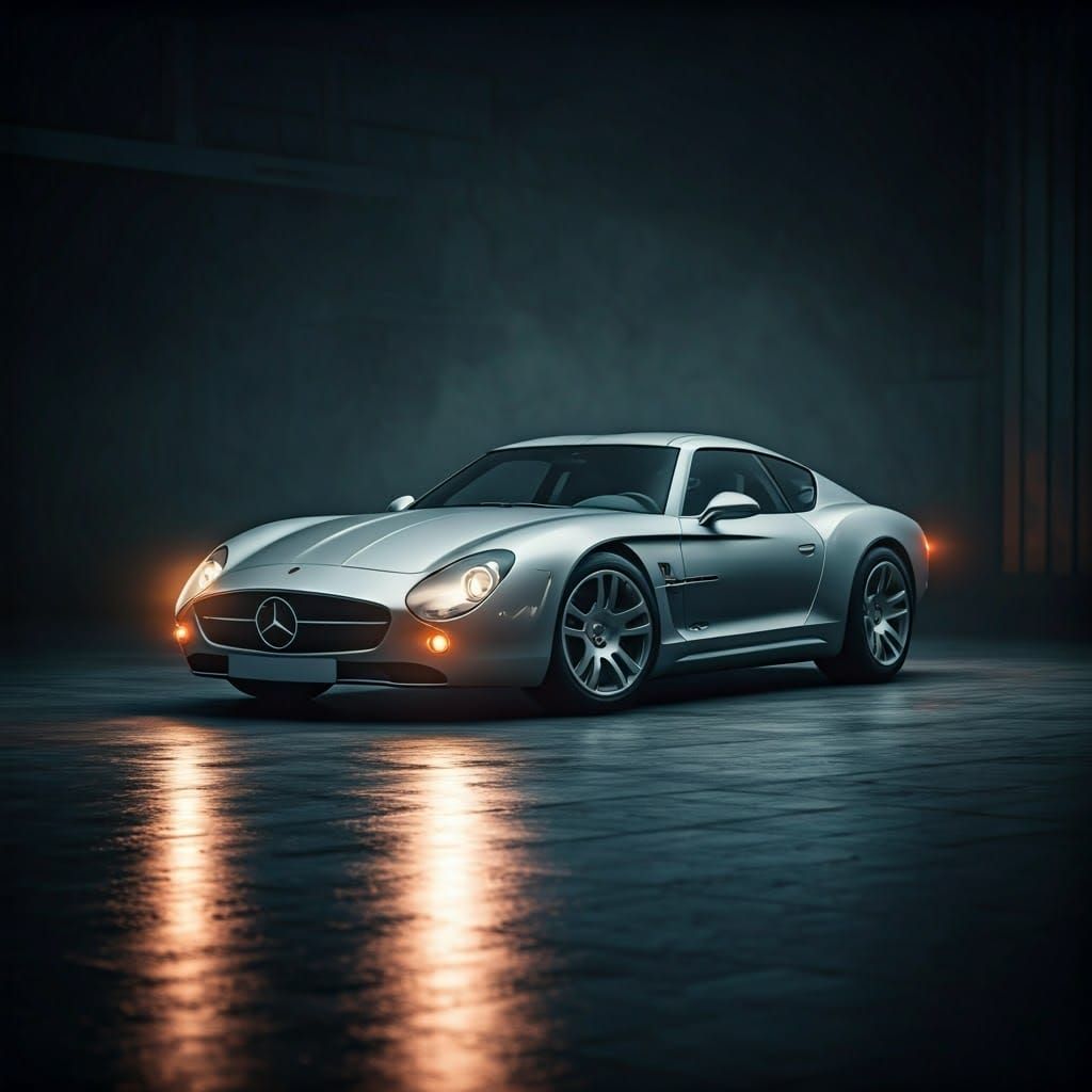 Luxury Mercedes Concept in Mysterious Alleyway