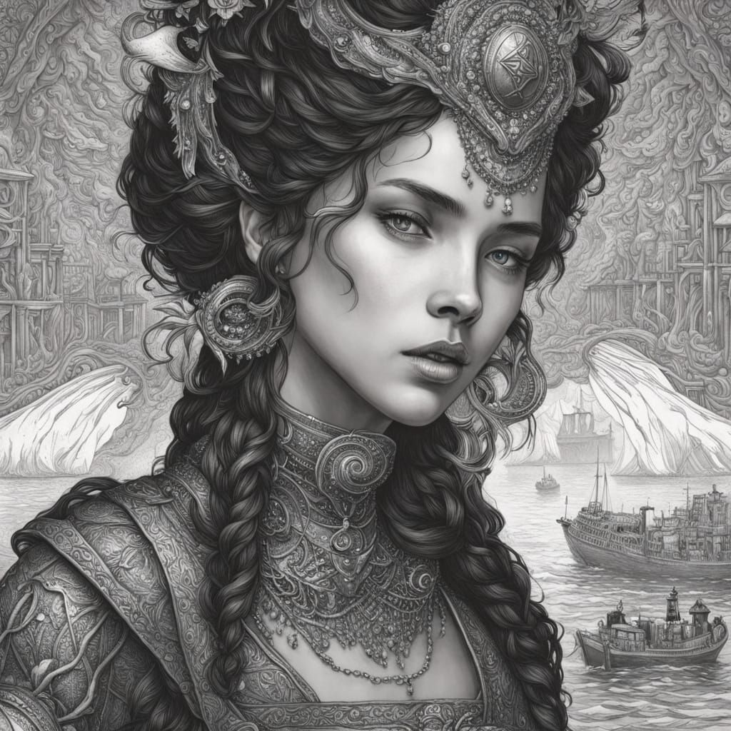 Melancholy Portrait of Lost Beauty