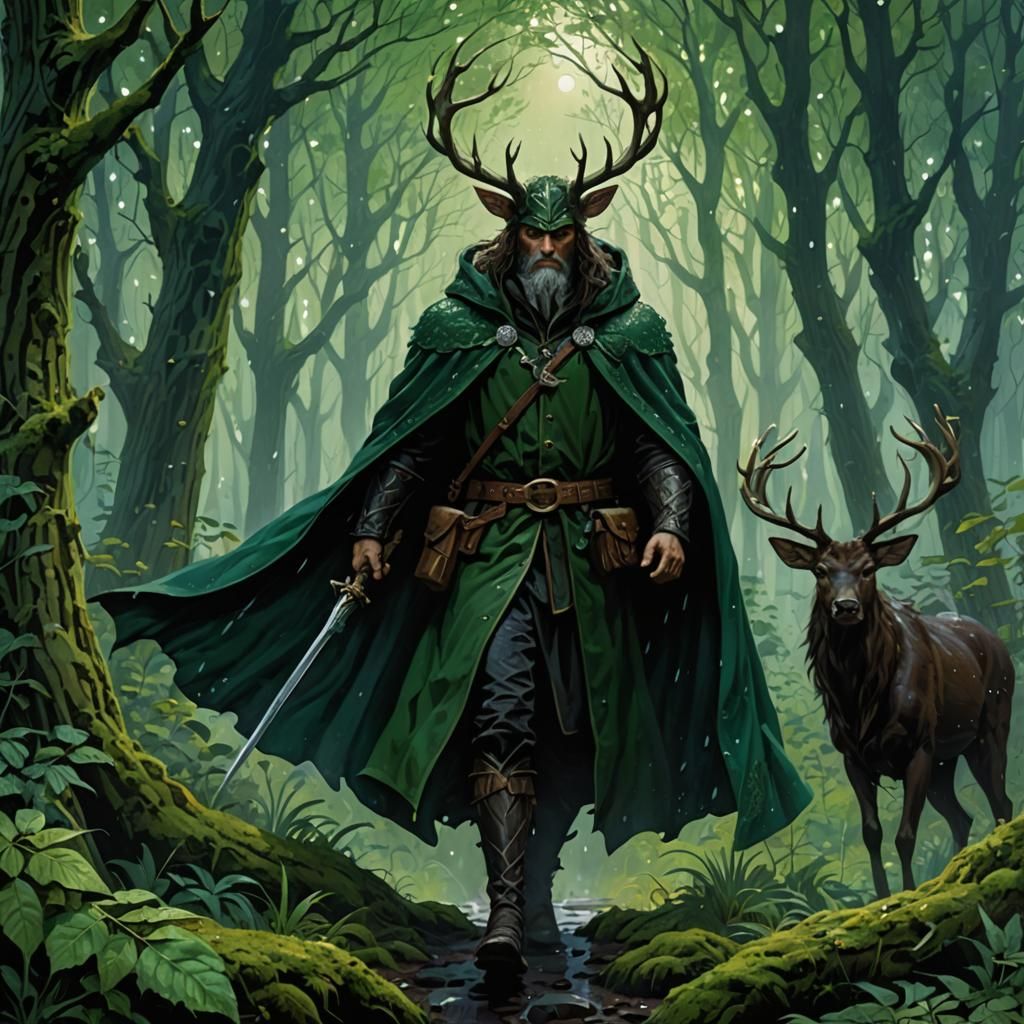 Herne the Hunter in Glistening Forest