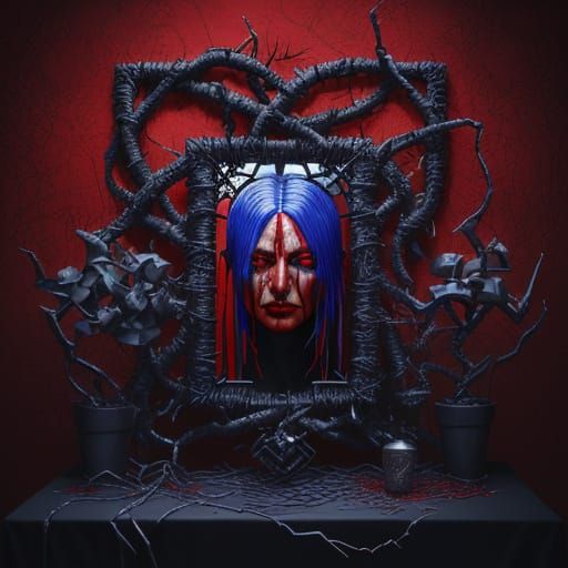 Lost in a maze of thorns and twisted vines, the barbed-wire ...