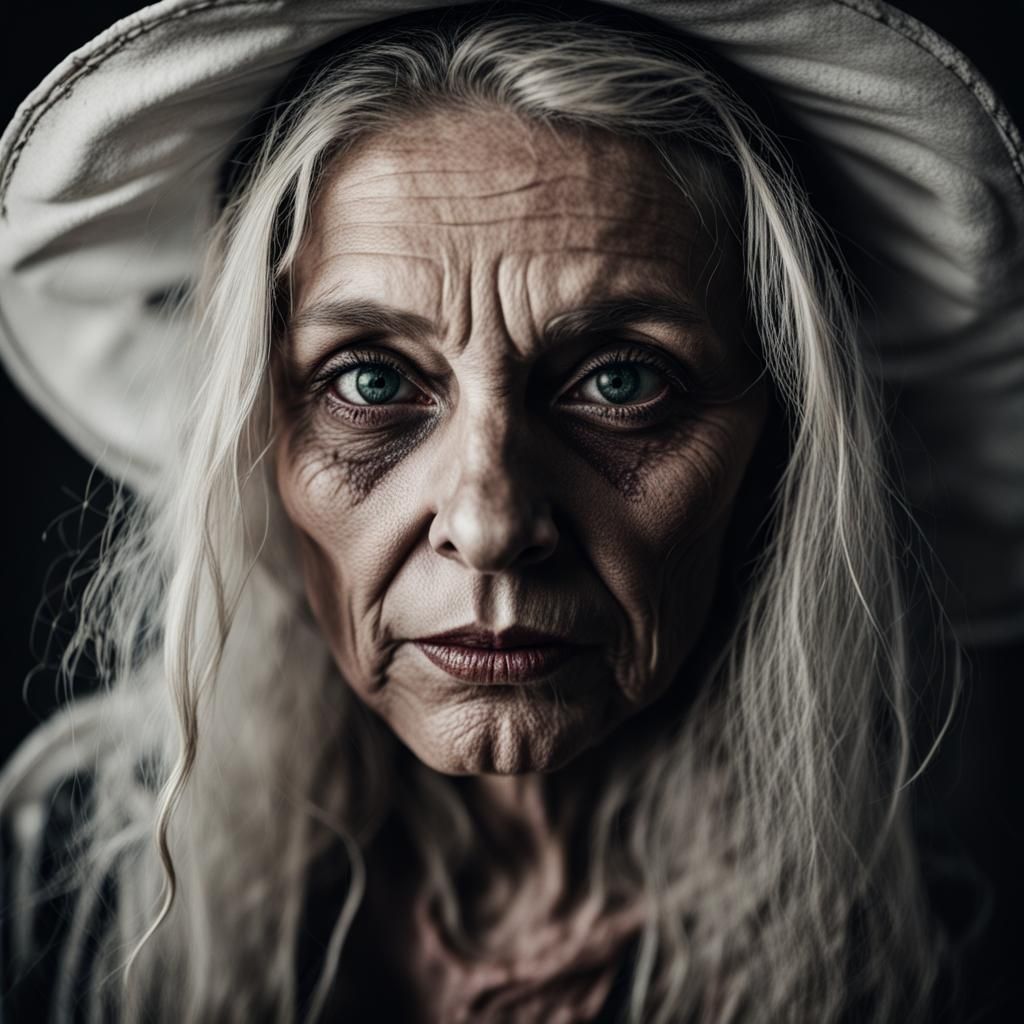 Halloween Witch Coloring Book Portrait