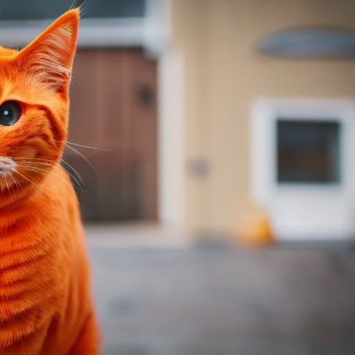 Orange Cat Detective in 8k Photo