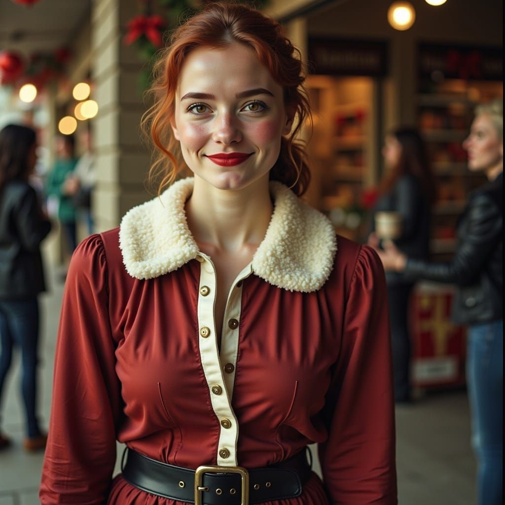 Vivian Westwood Inspired Elf Greets Christmas