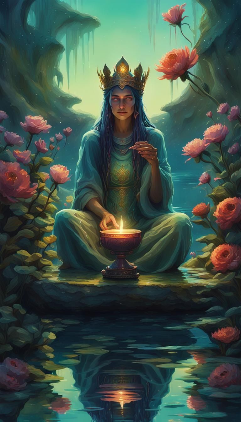 Queen of cups tarot love water