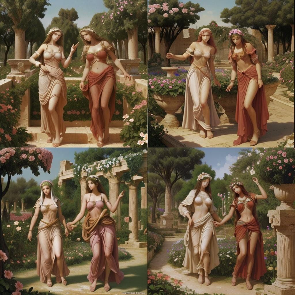 Carthaginian Women in a Secret Flower Garden
