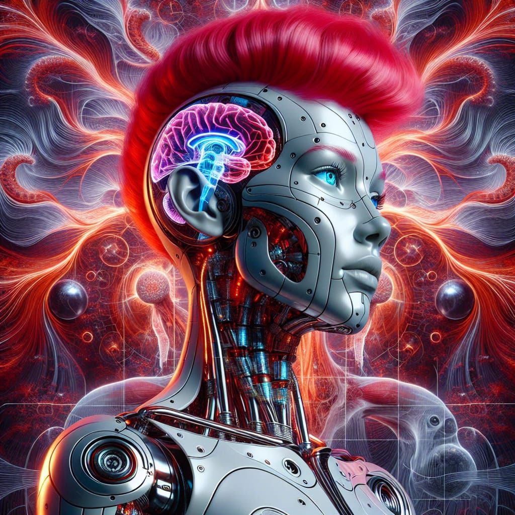 8 Pictures (5/8): An android that resembles a human but is not.