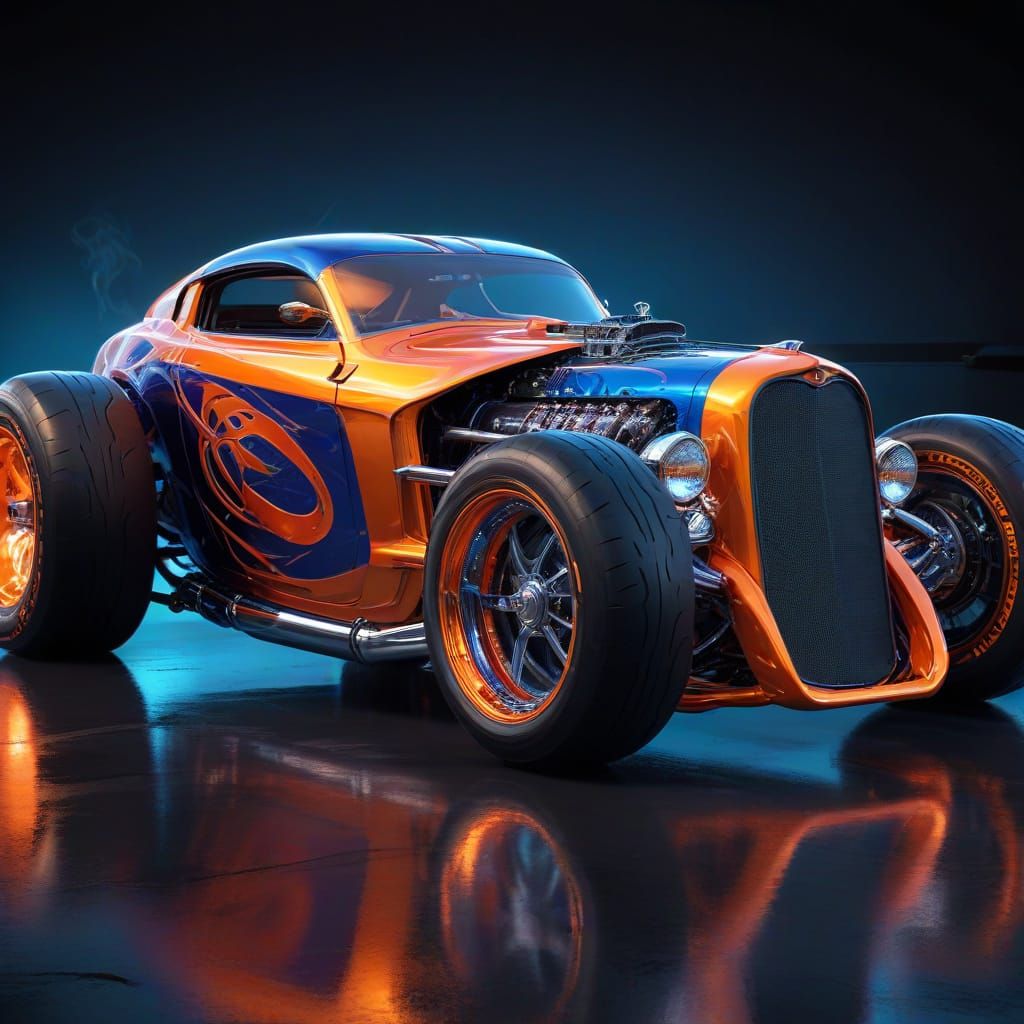a spiderman inspired hot rod
