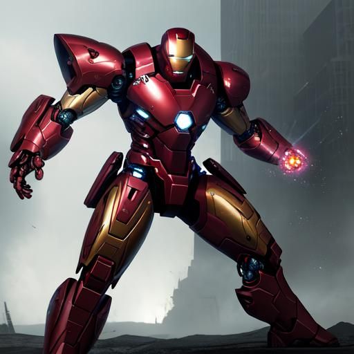 Iron Man Mark 5: Cinematic Sci-Fi Mech Art