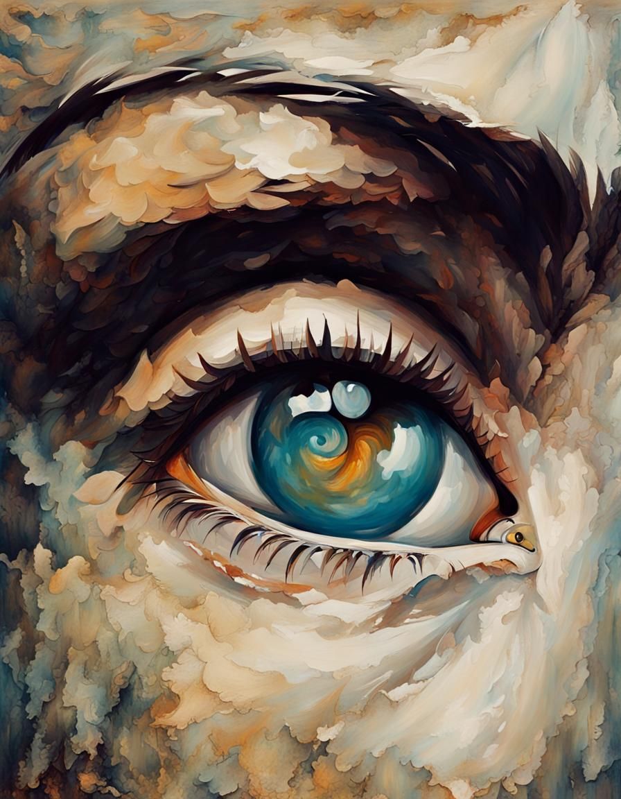 Timeless Heart: An Antique Painting of Closeness