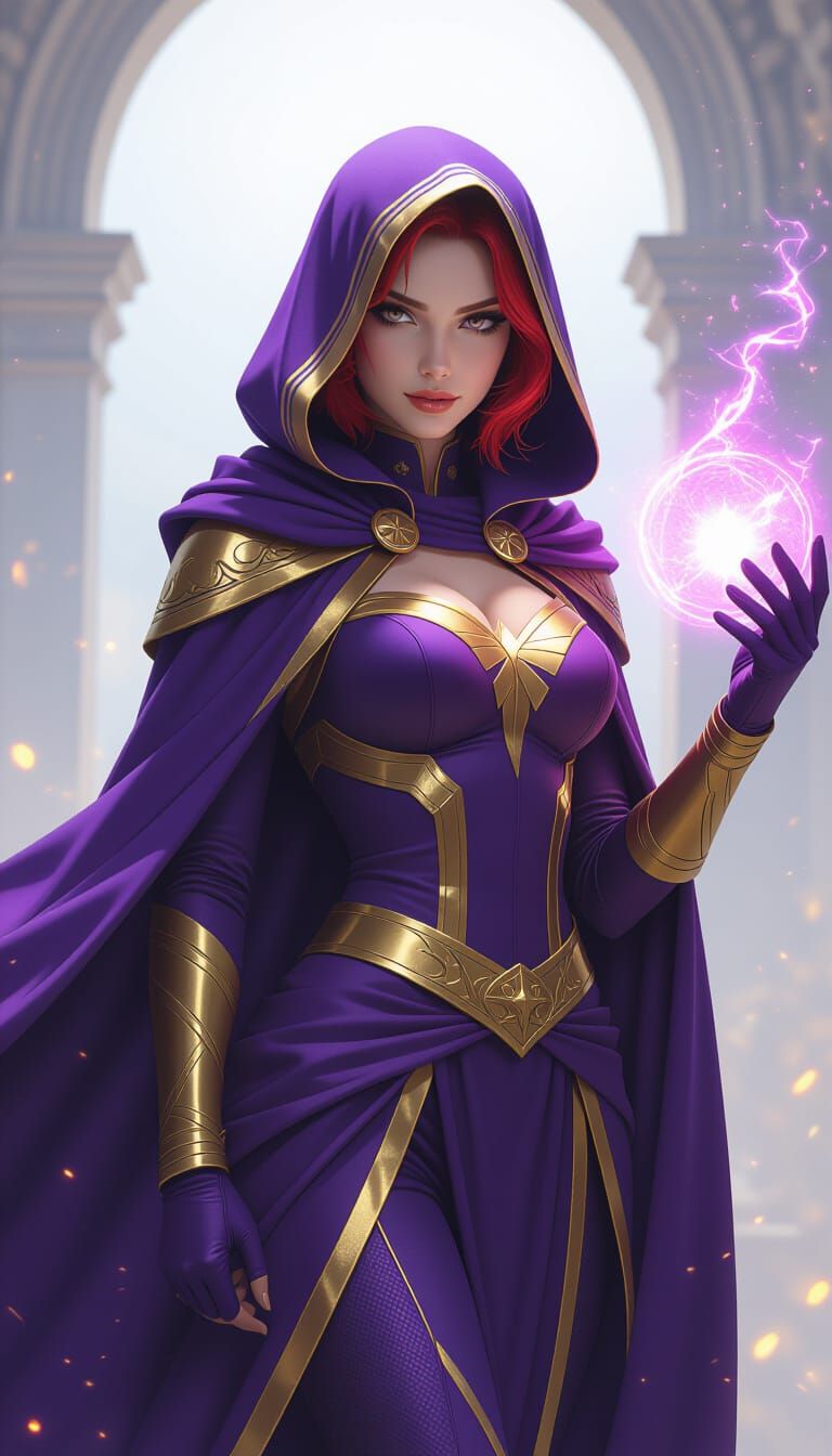 Nebula Celestial Being in Cosmic Battle Stance