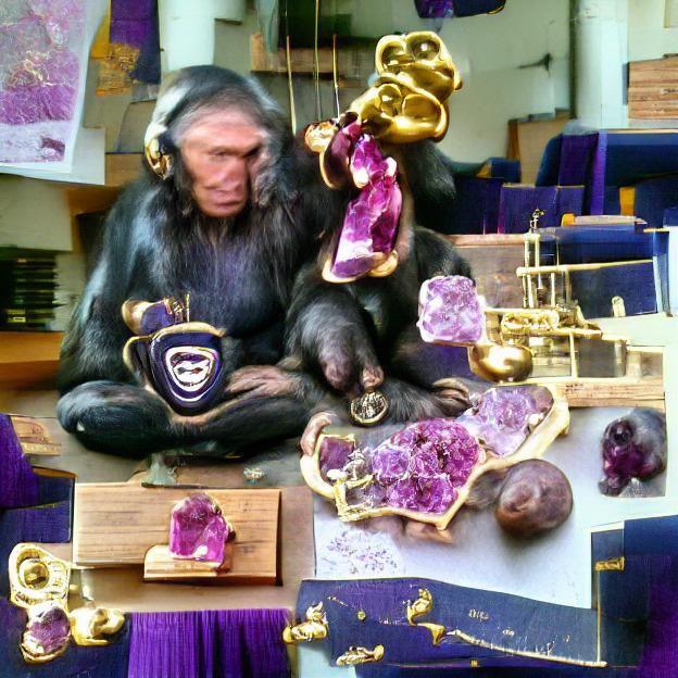 Meditating Chimpanzee Creates Artifacts With Sound