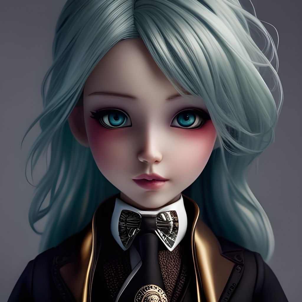 Rock Star Blythe Doll in Pixel Art Style