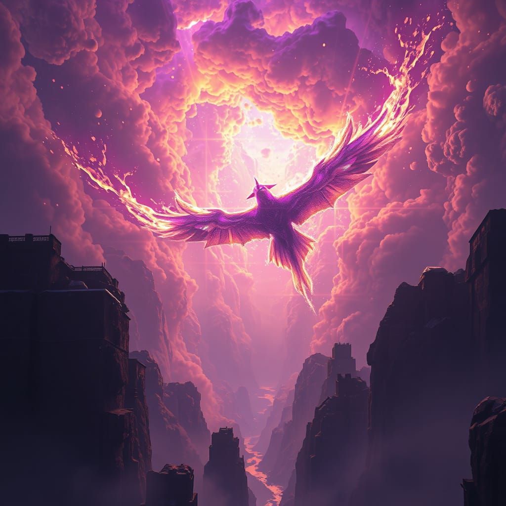 Dark Fantasy Aerial Phenomenon by Rutkowski, 8K