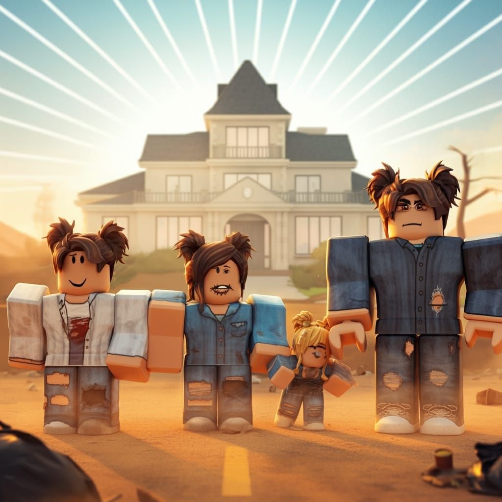 Poor Roblox Family Mocked by Wealthy Neighbors in Vibrant Co...