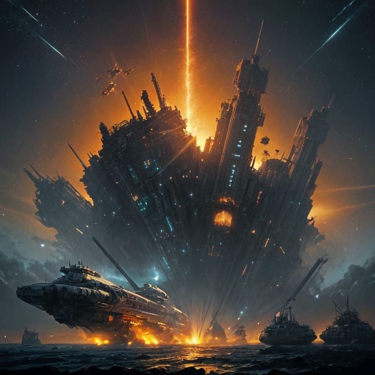 Cosmic Disaster in Deep Space