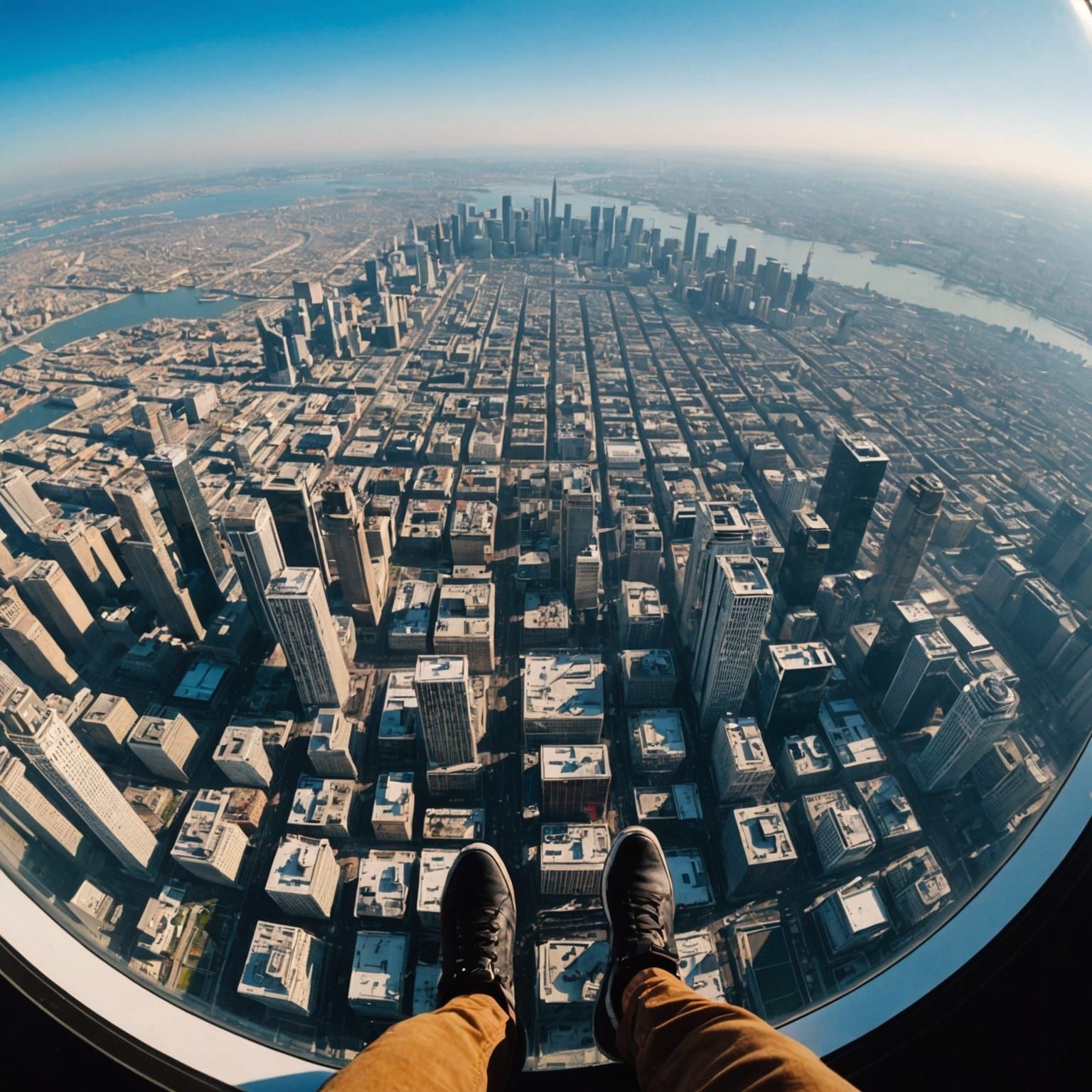 Serene Cityscape From Atop the World