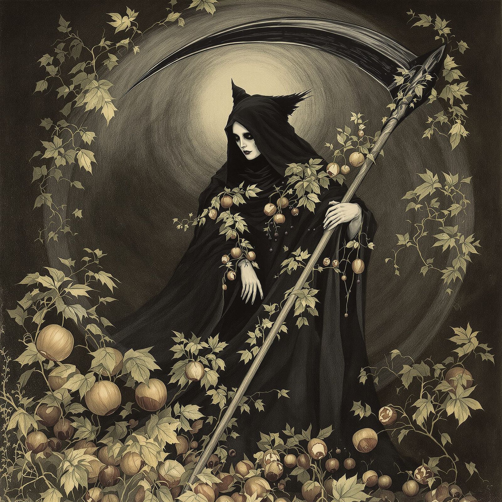 Lady of Death in Autumnal Harvest