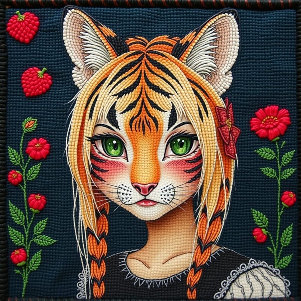Tigapup Tapestry