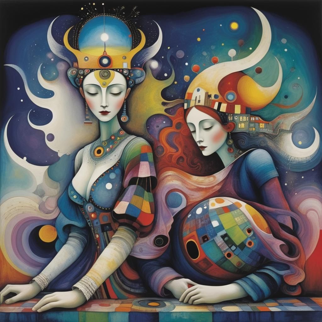 Colorful Organic Architecture Inspired Image