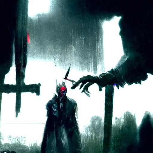 Sinister Figure in Dark Fantasy Style