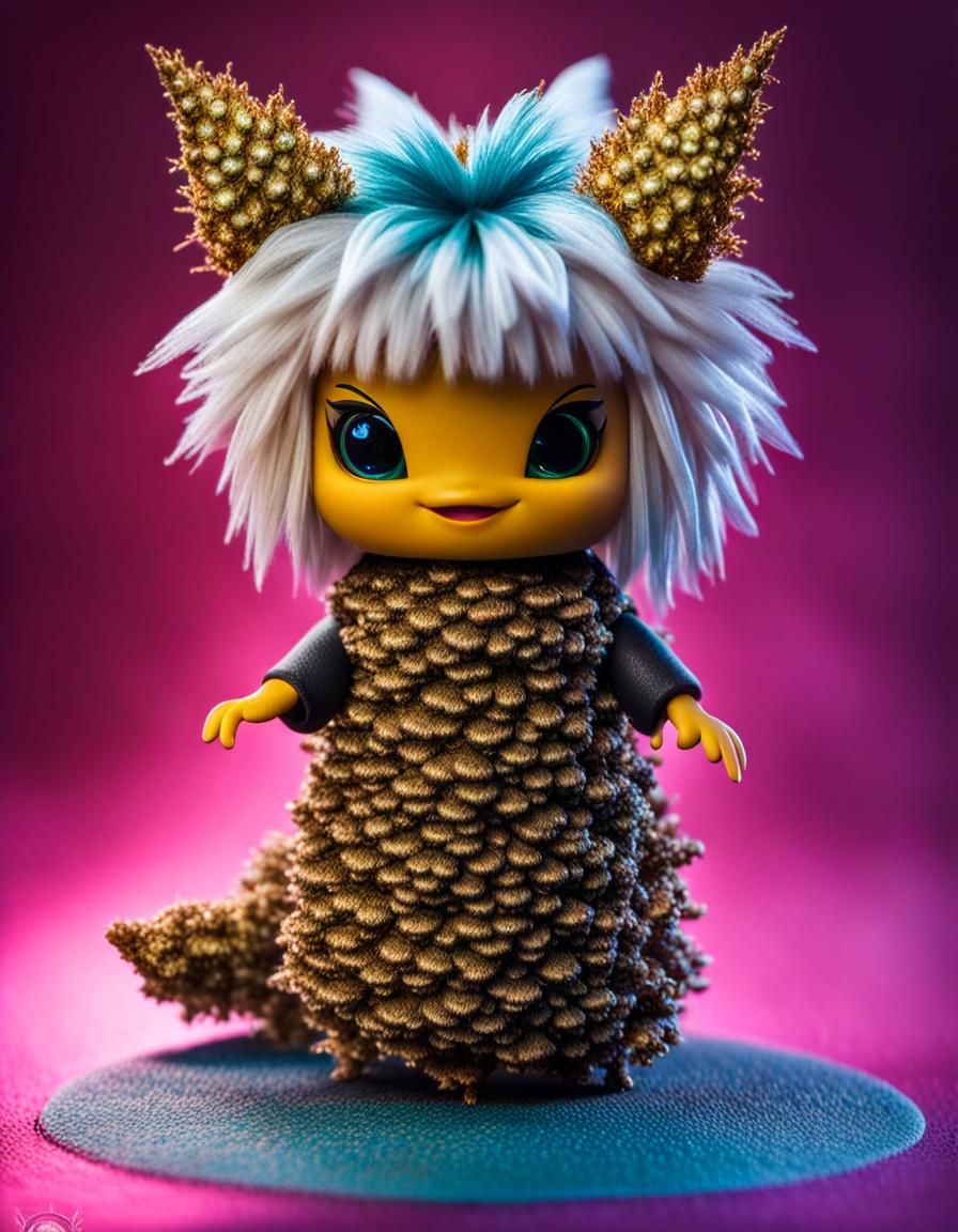 Feisty Ms Ing Chibigami in Wave-Particle Kerfluffle