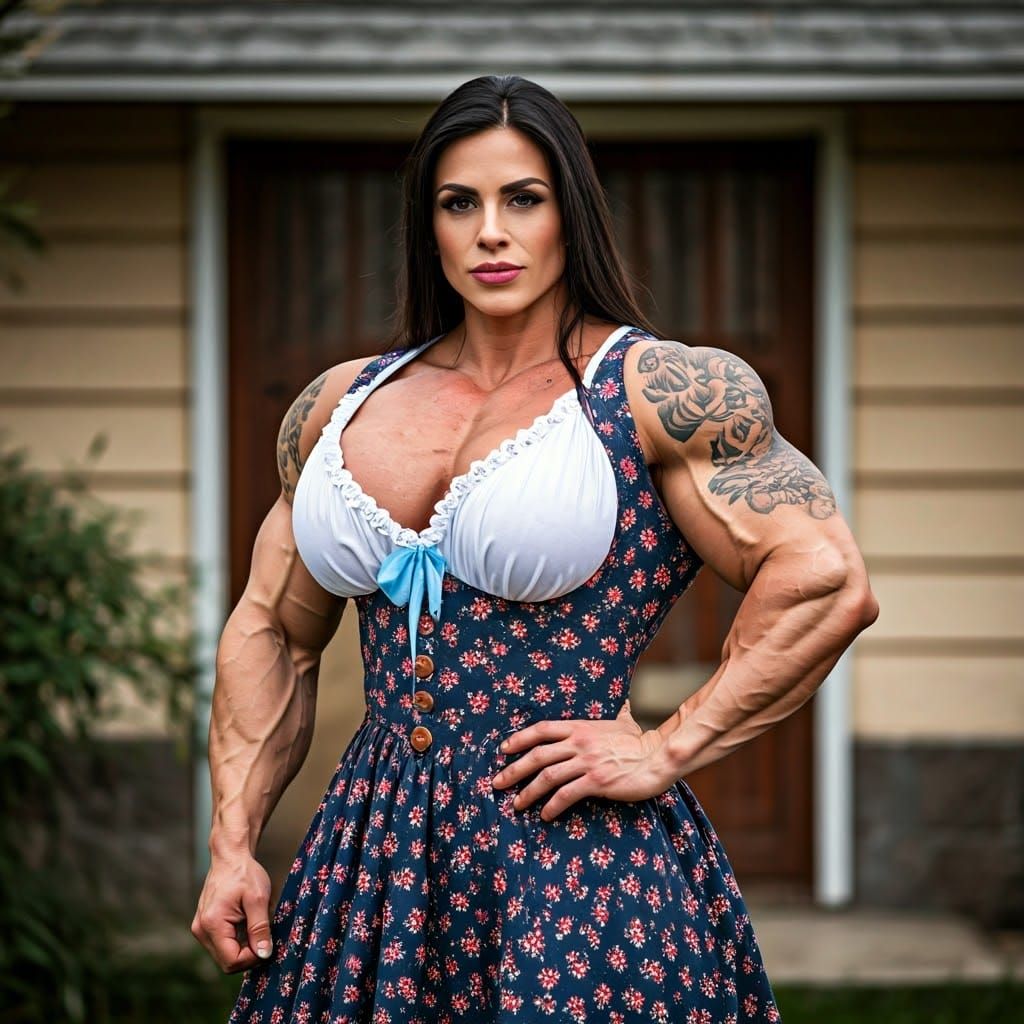Butch Argentine Woman in Traditional Dress