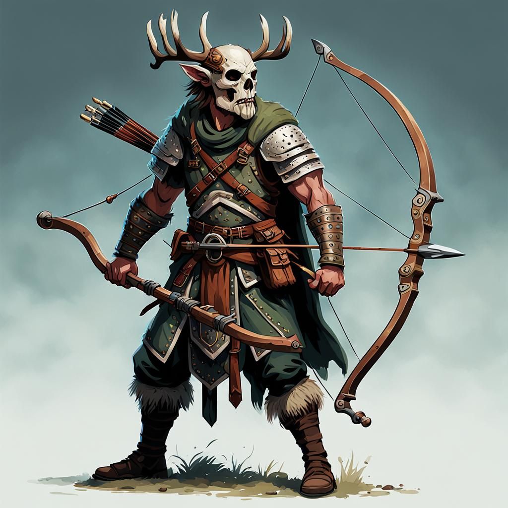 Stag Warrior with Crossbow in 5e Style