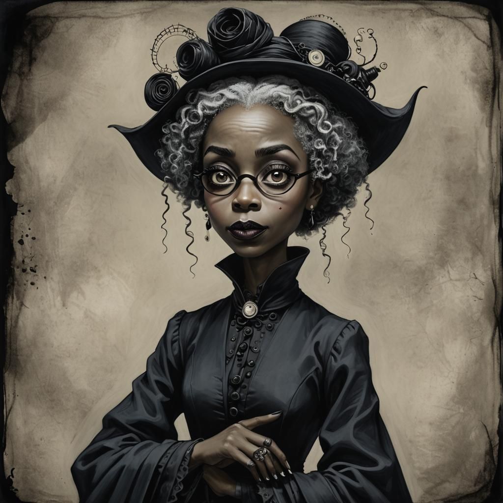 Professor Sinistra in Tim Burton's Style