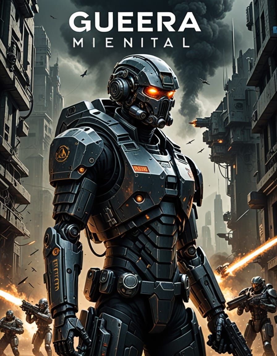 Sci-Fi Book Cover: Mental Power and Cyborg Technology