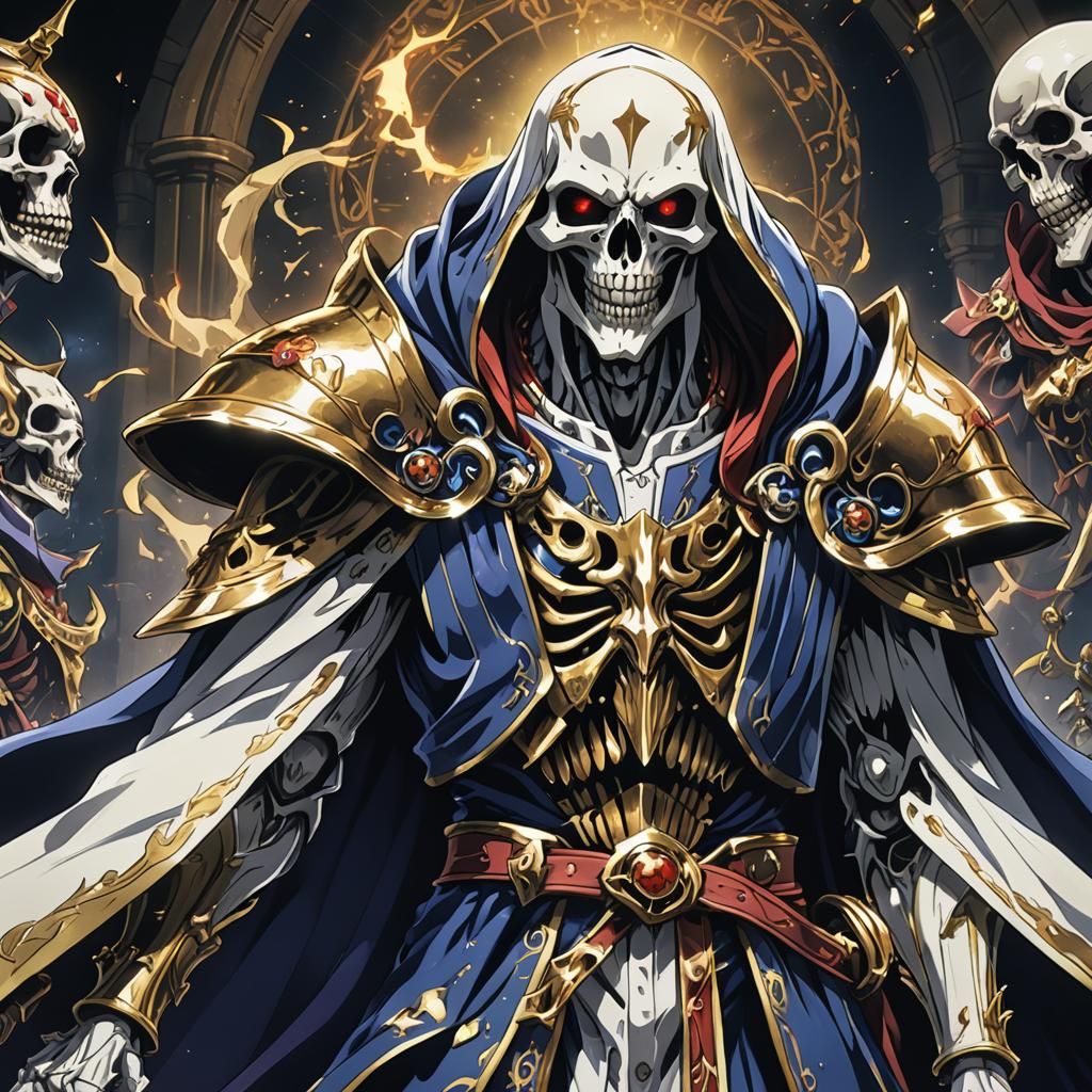 Ainz Ooal Gown Anime Style Art