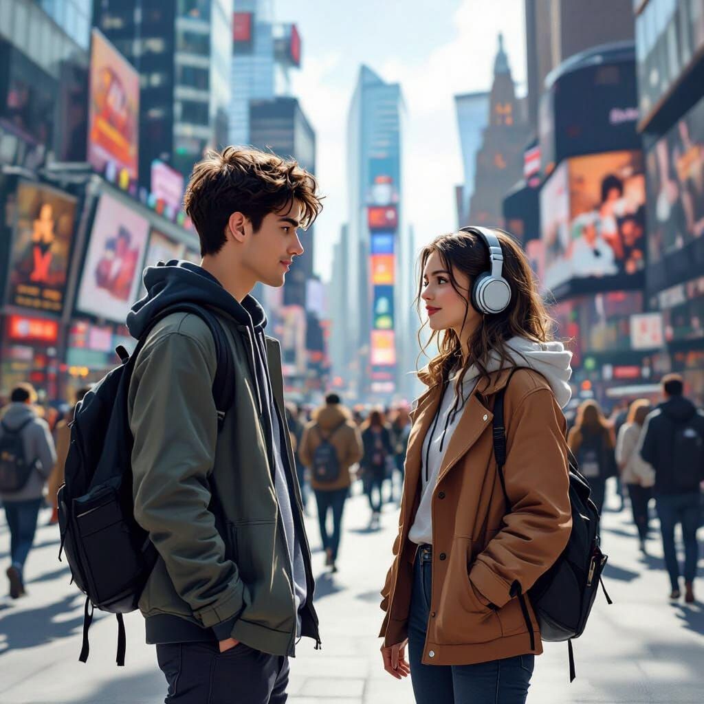 City Square Encounter: A Streetwear Scene