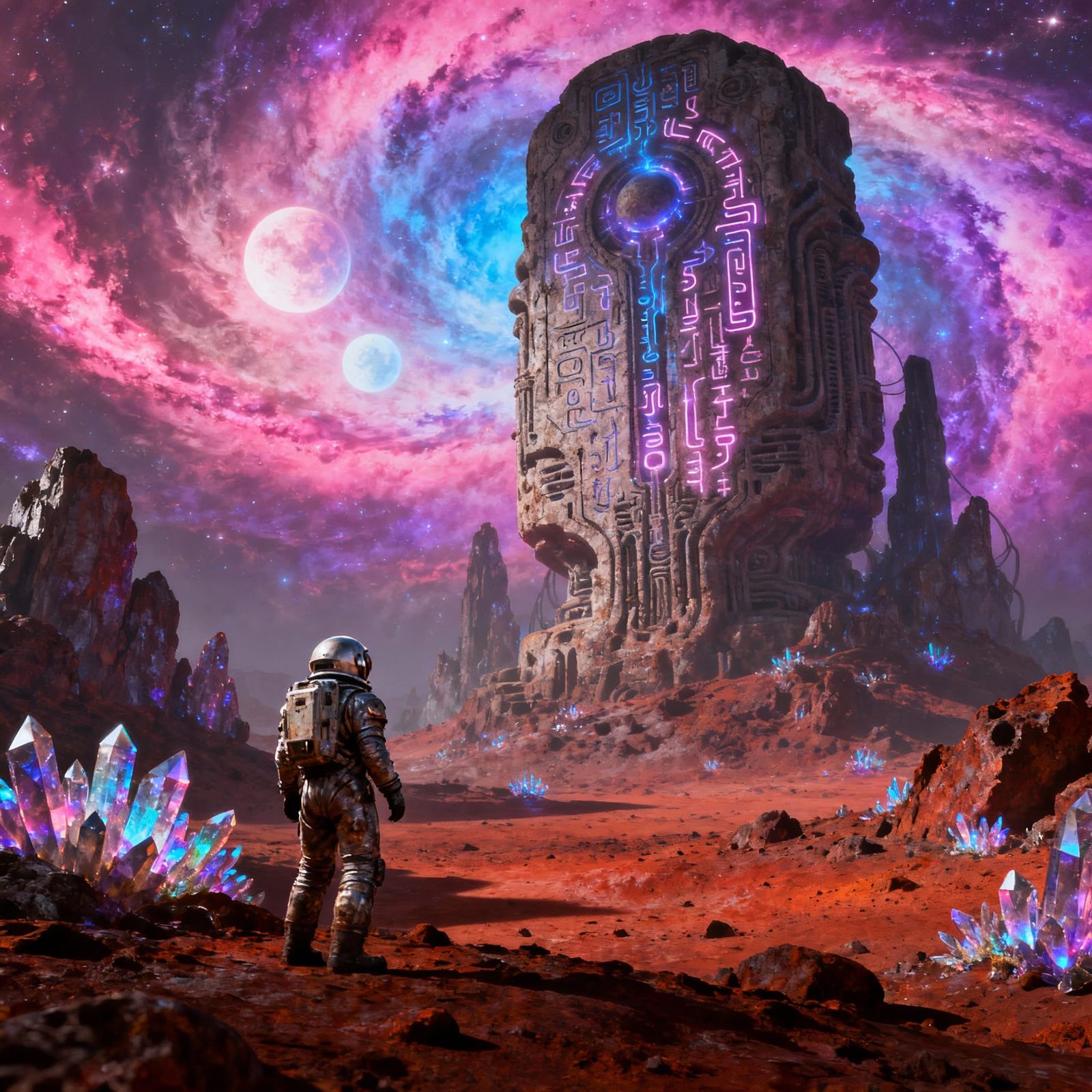 Astronaut Discovers Ancient Alien Artifact on Desolate Plane...