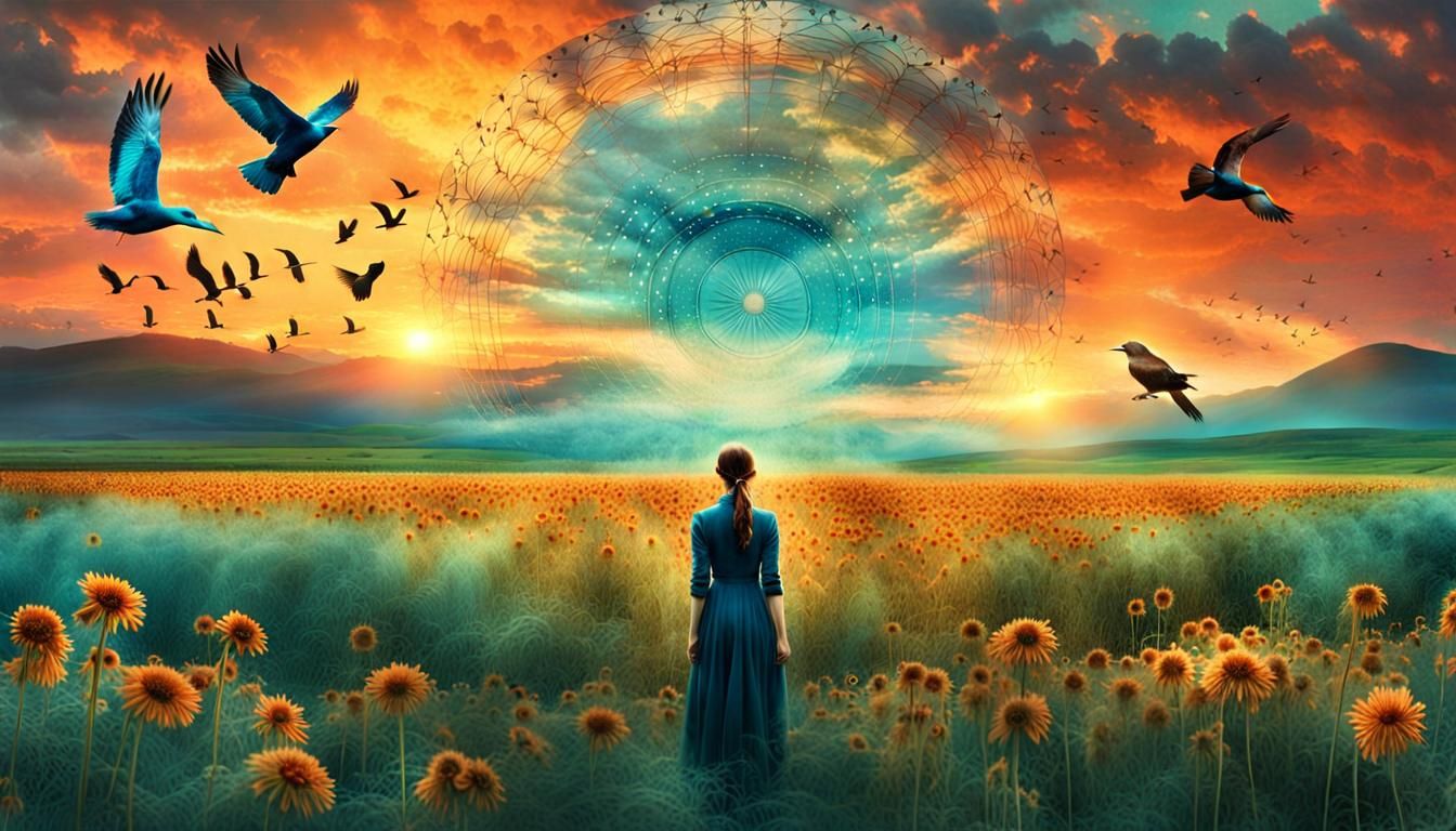 Mesmerizing Collage of Gratitude in 8K Digital Art