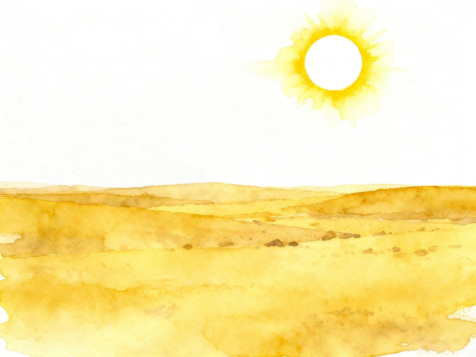 Bleak Wasteland Under Blazing Sun