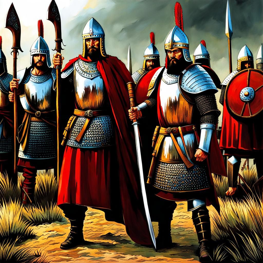 Varangian Guard with Dane Axe in Constantinople