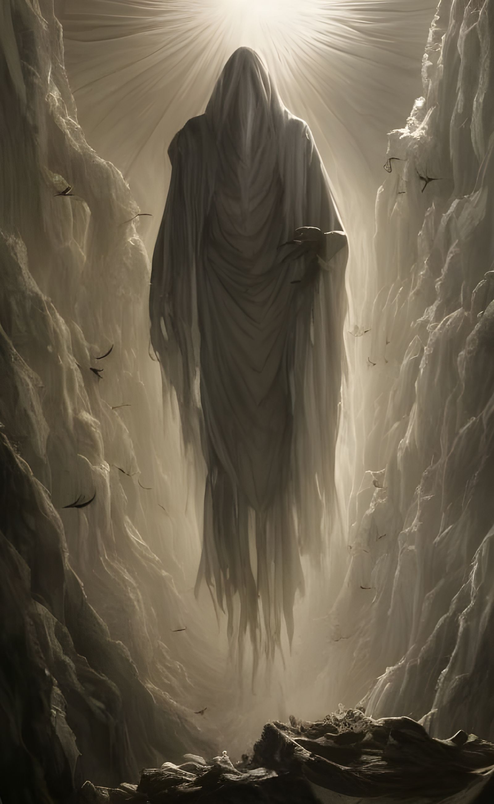 Gazelle Ghost in Spectral Cloak: Hyperdetailed Matte Paintin...