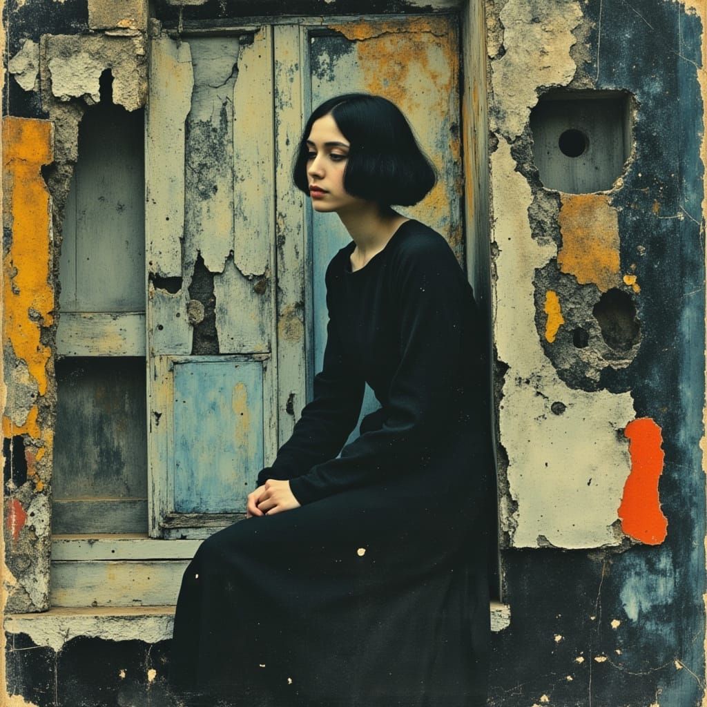 Mysterious Marionette in a Whimsical Landscape