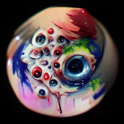 Detailed AI Generated Image of an Eyeball