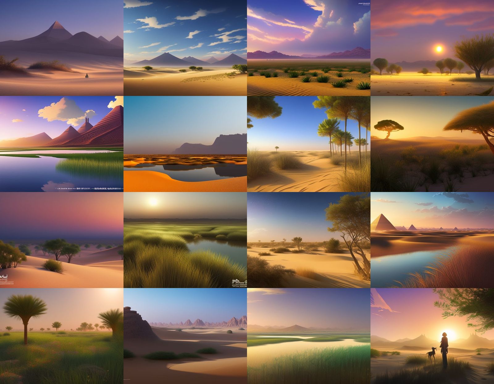 arabian desert marsh swampland egyptian sandy moors, by arti...