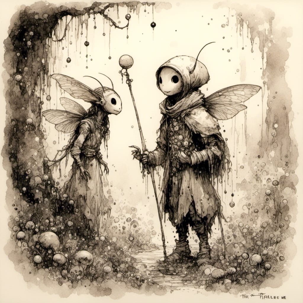 Ethereal Fairy in Enchanted Forest, Magical Realism