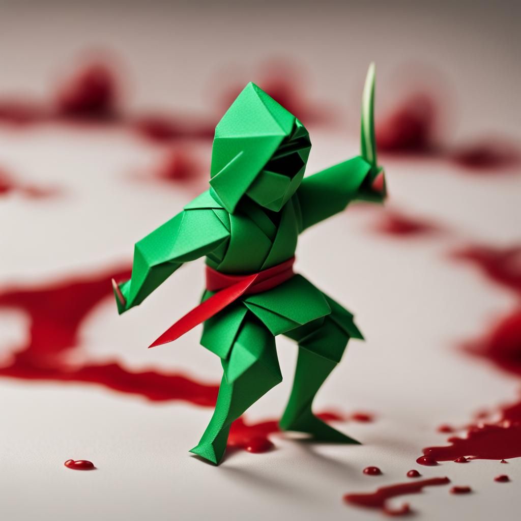 Origami Ninja Creature in Jungle Ambush