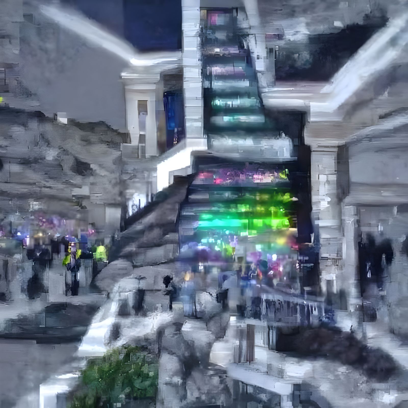 Casino at Night: Neon and Screaming People