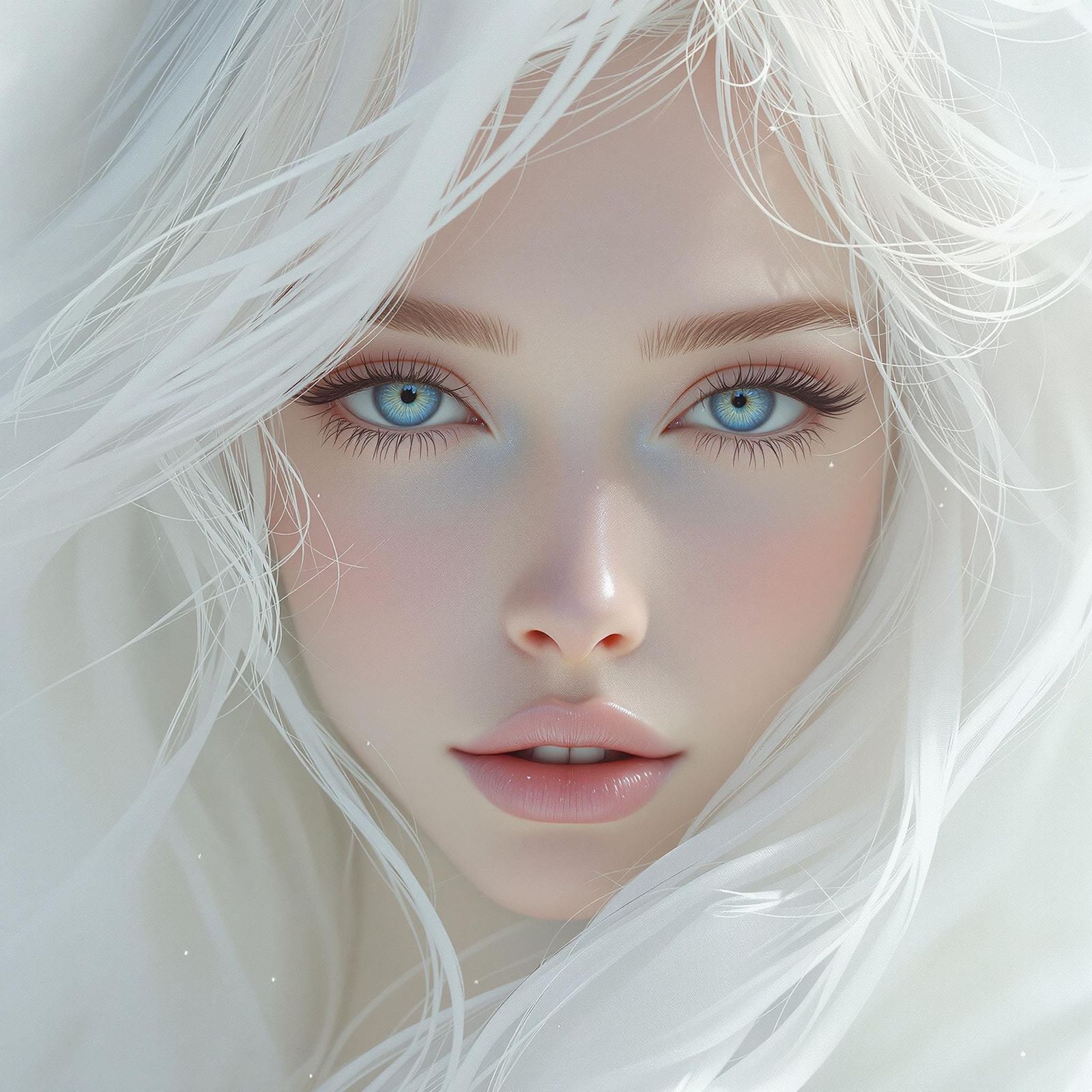 Ethereal Spirit Goddess Portrait in Dreamlike Style