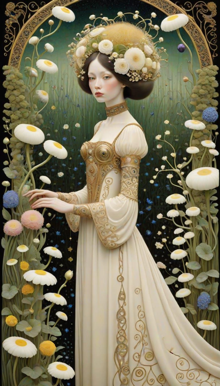 Enchanted Garden in Realistic Photographic Style