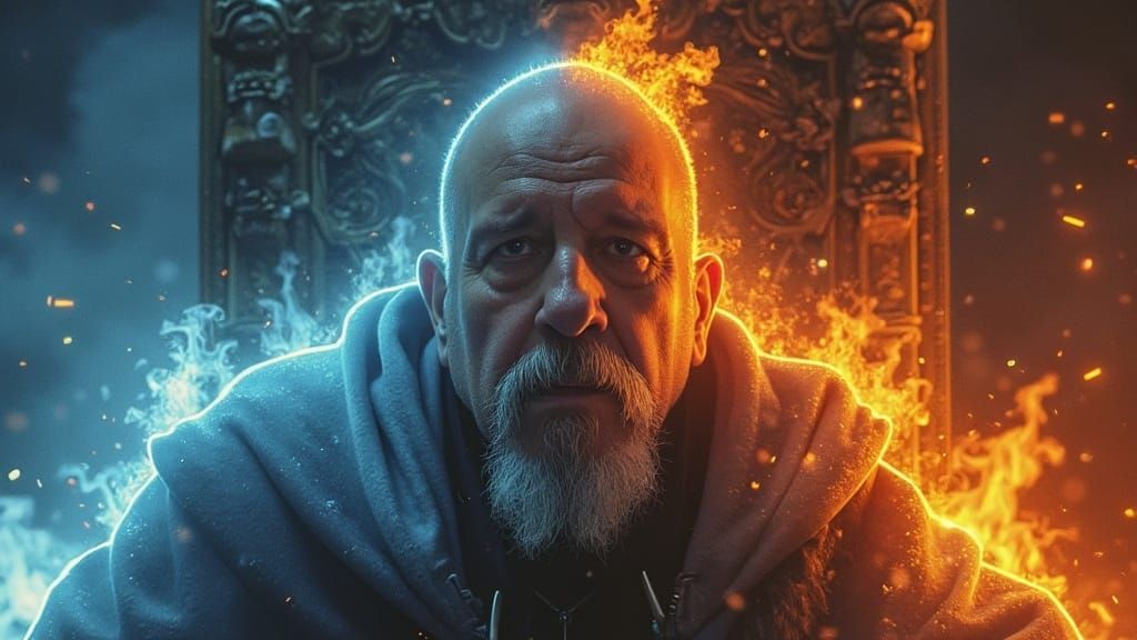 Fantasy God of Ice and Fire Reigns Supreme in Majestic Cyber...