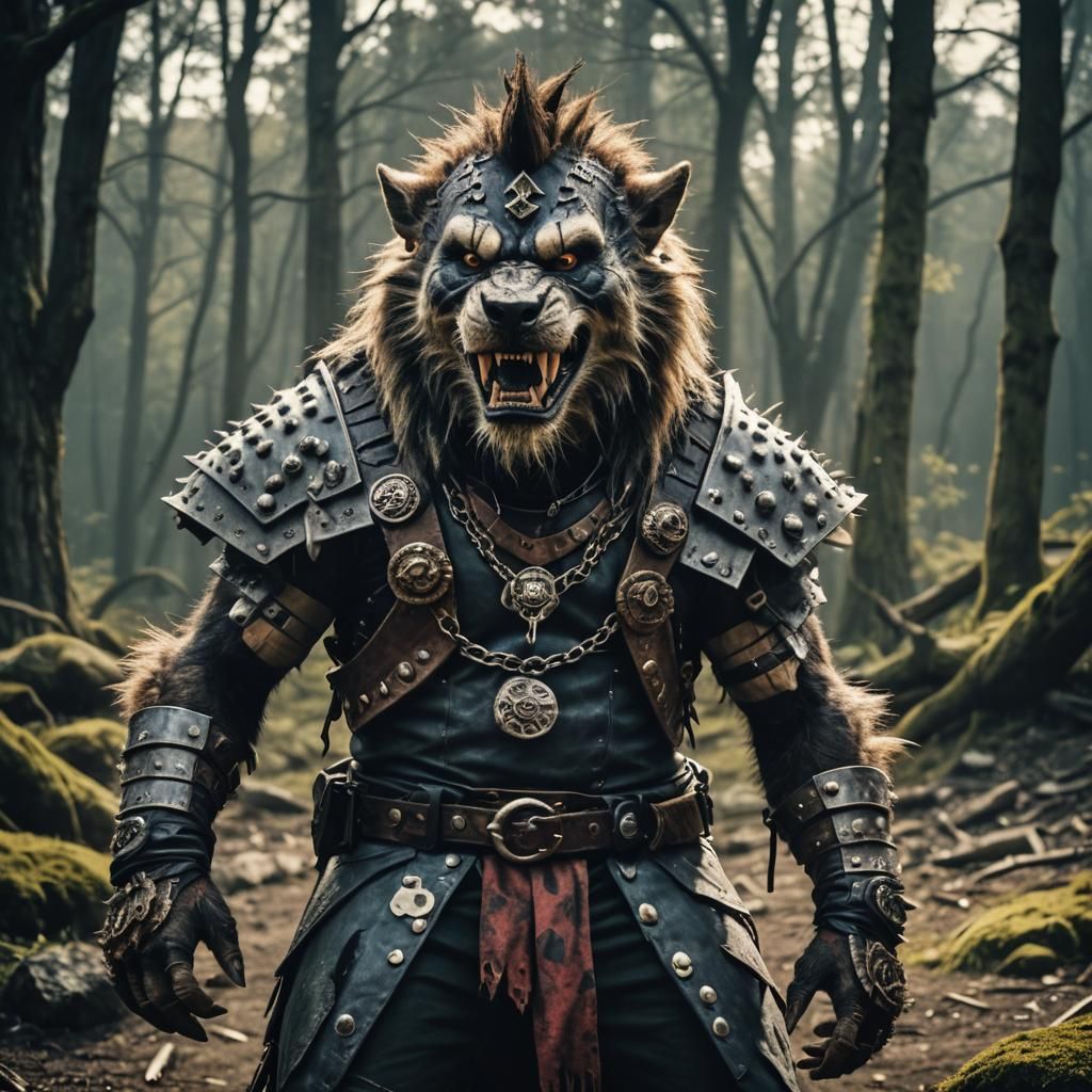 Punk Rock Gnoll King: Cinematic Film Still
