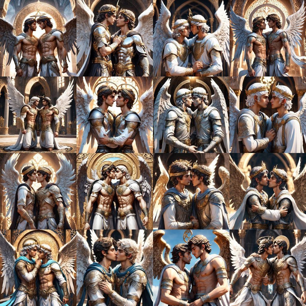 Archangels Kissing in Unreal Engine Style